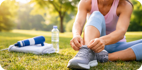 Shockwave therapy physical therapy session