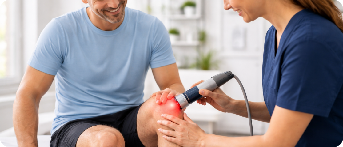 Deep tissue laser therapy for knee pain